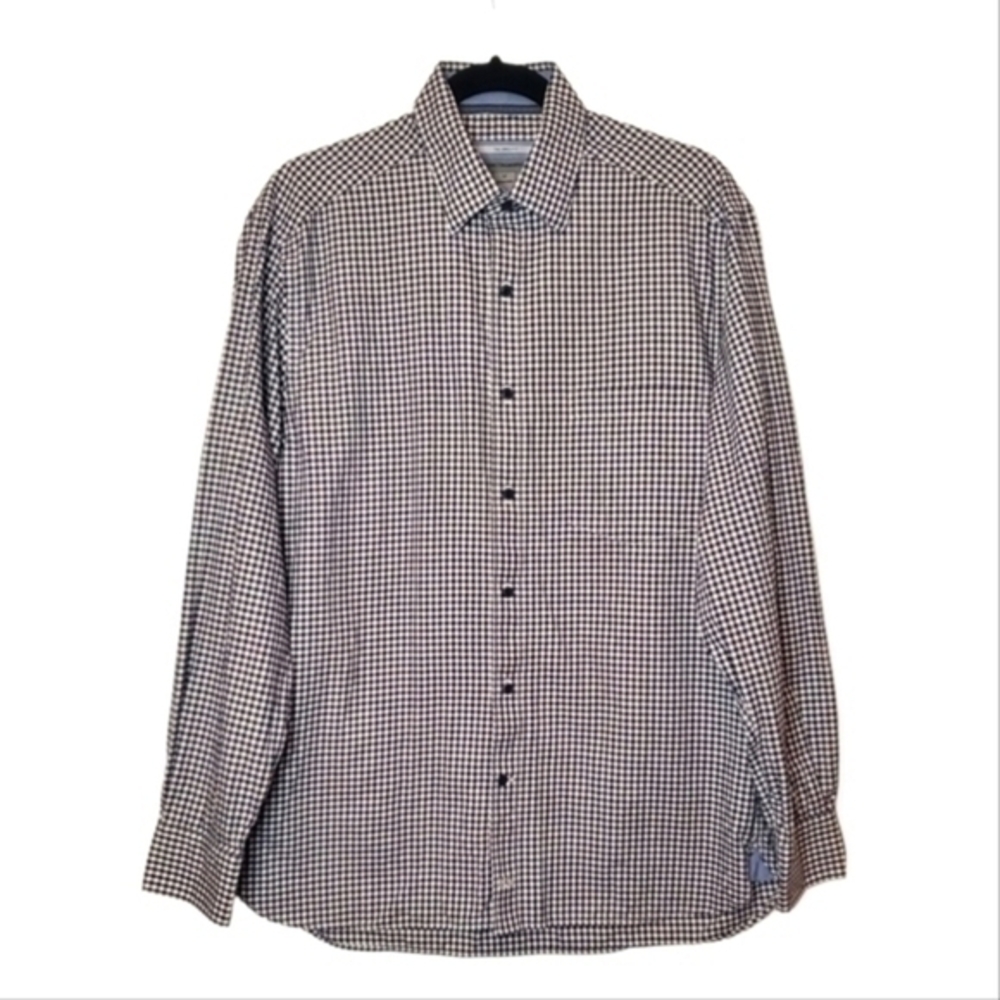 Johnston & Murphy Plaid Tailored Fit Shirt
